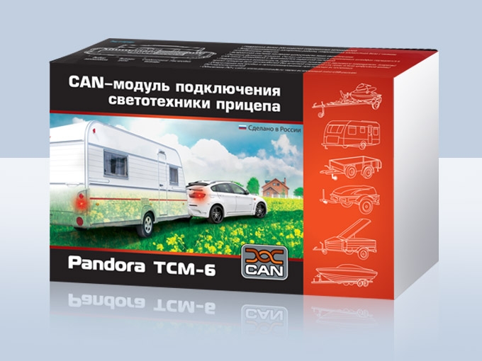 Упаковка модуля прицепа Pandora TCM-6